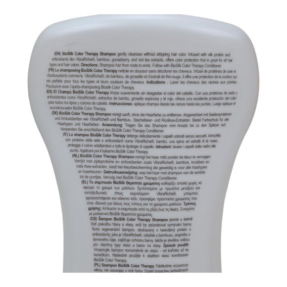 Biosilk Color Therapy Shampoo 2 Pk Sulfate Paraben Free Jumbo 34 oz Colored Hair - Picture 3 of 7
